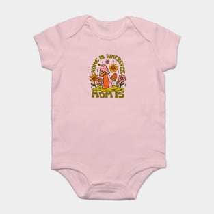 Home Is Wherever Mom Is Baby Bodysuit